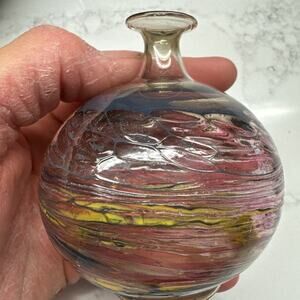 ￼ hand blown Glass Small Vase Ball